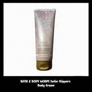 BATH & BODY WORKS Satin Slippers 8.0 Ounces Body Cream